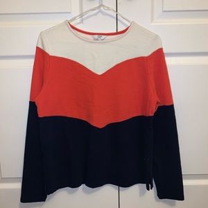 Block colored sweater